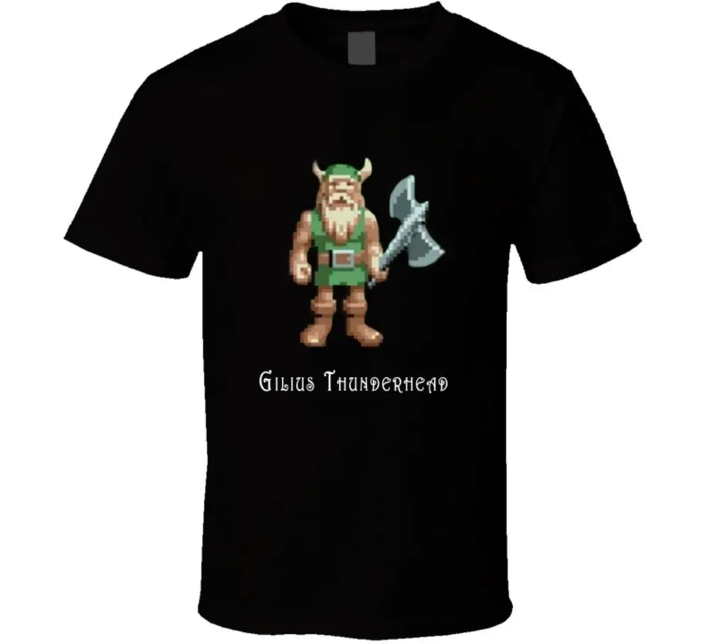 

Gilius Thunderhead Golden Axe Video Game T Shirt Cartoon t shirt men Unisex New Fashion tshirt Loose Size top ajax