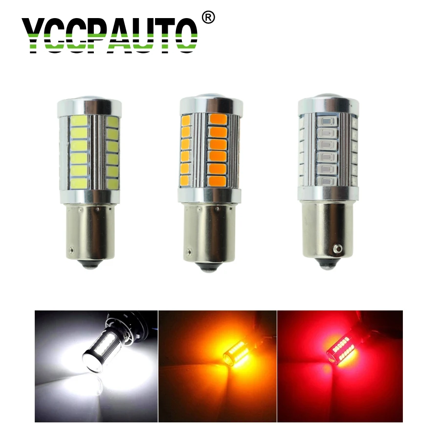 YCCPAUTO 1156 5630 BA15S P21W светодиодсветодиодный указатели поворота задние фонари 33 SMD