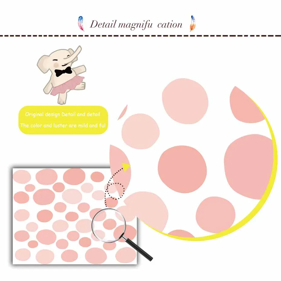 Цветные настенные наклейки в горошек, современные детские наклейки, сделай сам, детские обои, ПВХ, высокое качество, настенные наклейки, детская комната, домашний декор