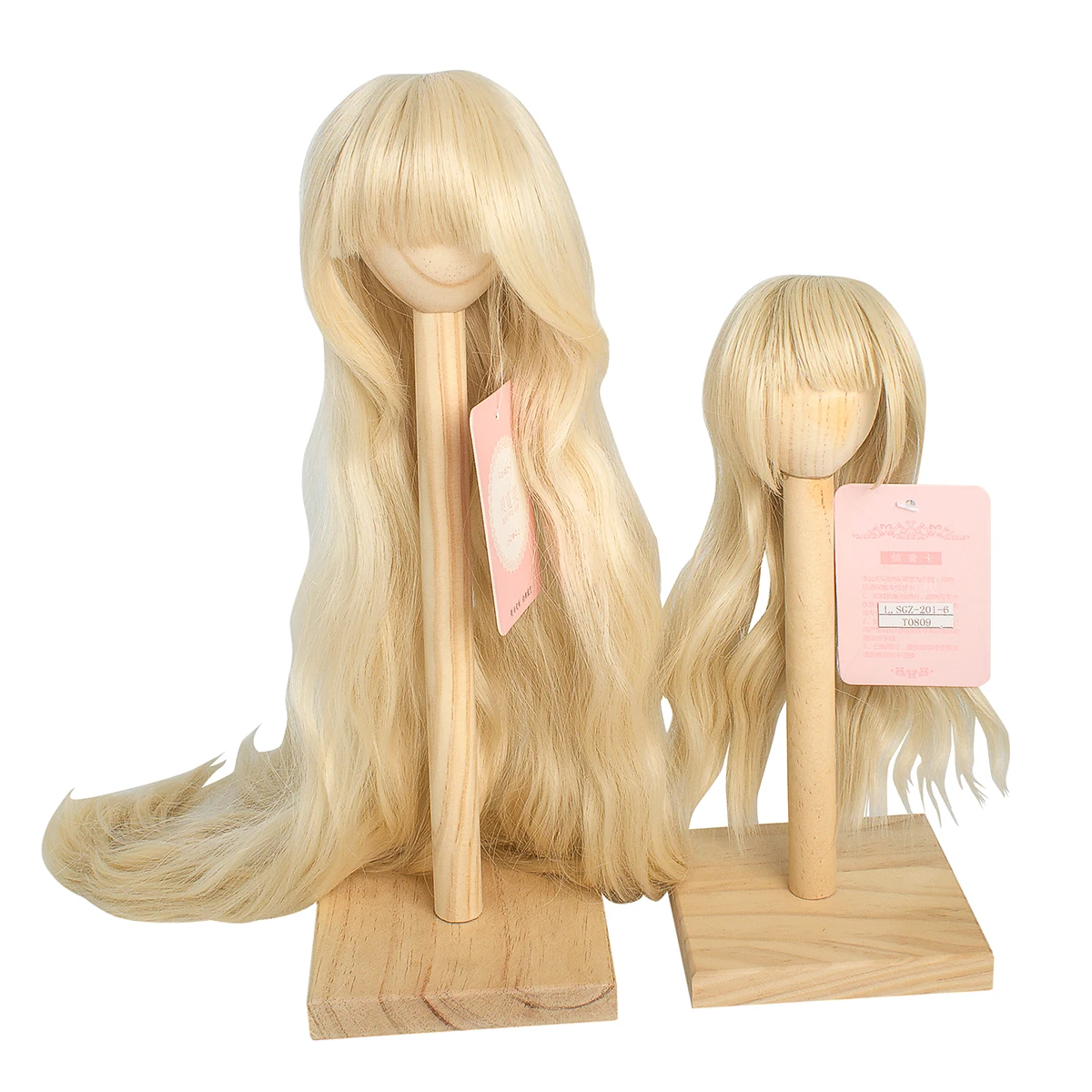 Парик для куклы Bjd SD высокотемпературный шелк Золотая бахрома длинные вьющиеся