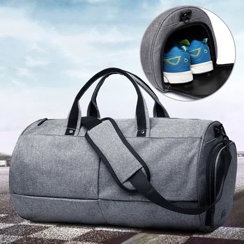 

Unisex Canvas Sport Bag Men Woman Training Travel Fitness Gym Bags Durable Multifunction Handbag Outdoor Sporting Tote For Male