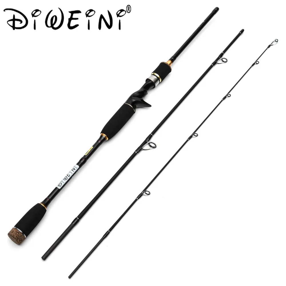 1.8 2.1 2.4 2.7m Lure Rod 3 4 Section Carbon Spinning Fishing Rod For