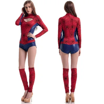

Spider-Man Cosplay Women Costumer Dress Sexy Warrior Outfit New Pattern
