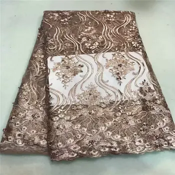 

African Lace Fabric 2018 Embroidered Nigerian Laces Fabric Bridal High Quality French Tulle Lace Fabric For Women