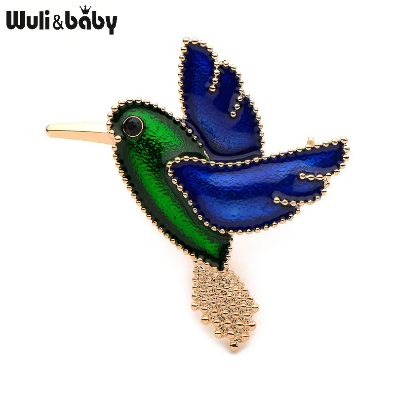 

Wuli&Baby Cartoon Blue And White Pigeon Enamel Brooches Women Men's Alloy Peace Birds Party Banquet Weddings Brooch Gifts