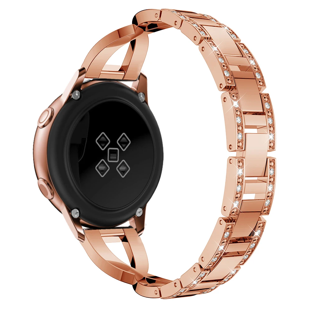 Ремешок для Samsung Galaxy Watch Active 2 1 браслет из легированной стали цвета розового