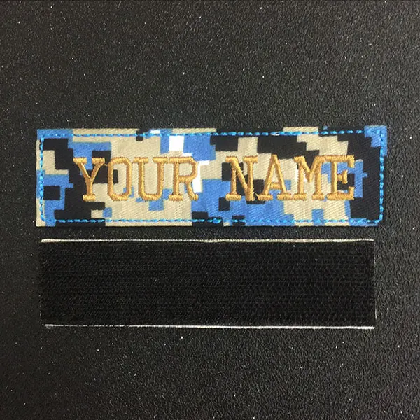 Custom Embroidery Military Name Patch, 2 pcs Personalized Number Tag