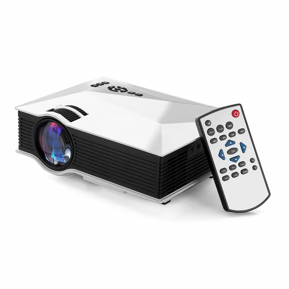 New Wifi Mini portable projector Full HD 1080P 3D UC46 Home Cinema beamer projetor HDMI SD