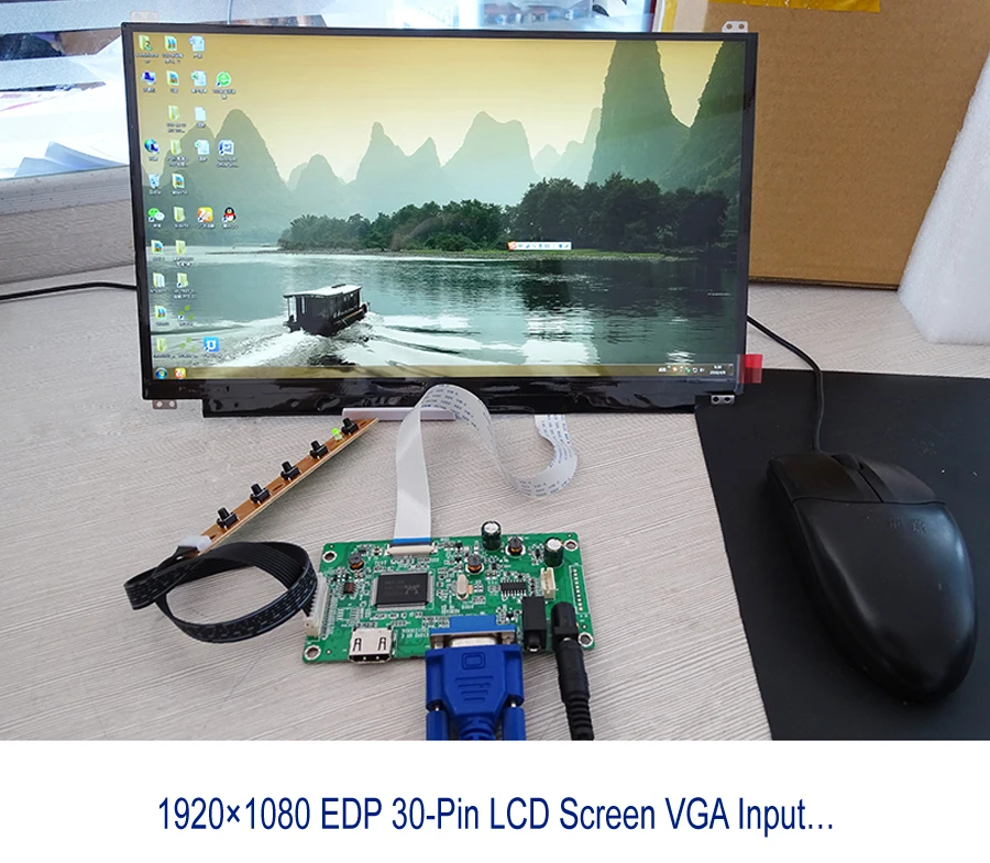 ЖК-экран для ноутбука Innolux N156BGE-E41/E42 EDP 1366*768 30-pins WLED 15," HDMI VGA дисплей драйвер платы DIY kit