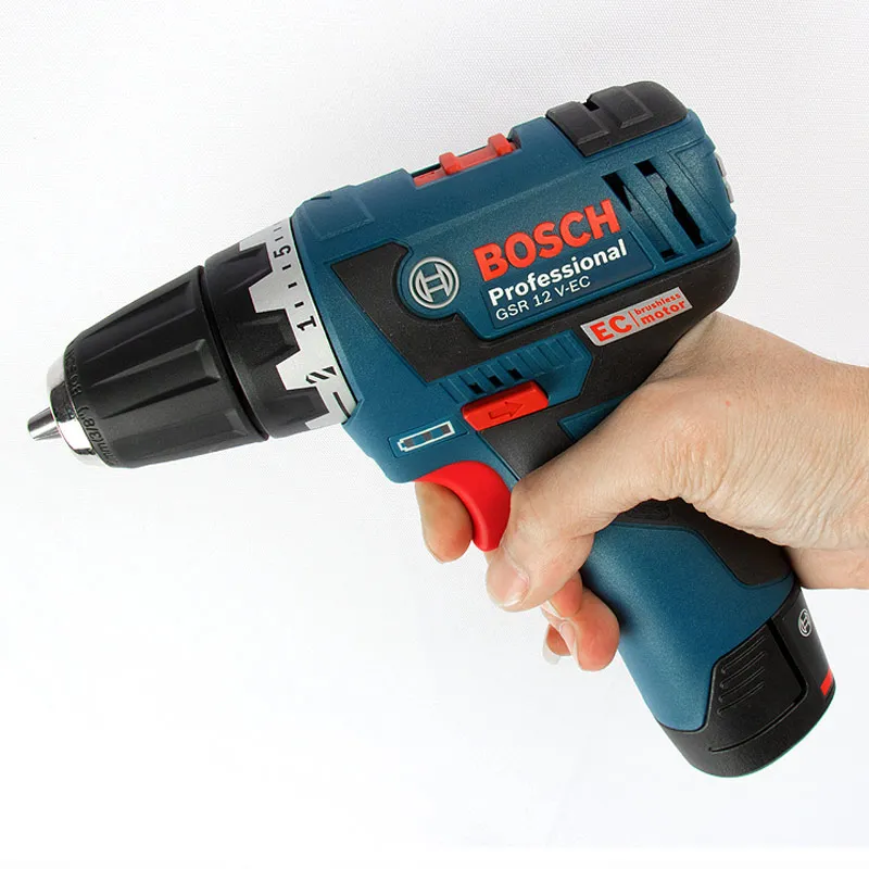 Bosch GSR 12V-EC многофункциональная Перезаряжаемые 12V электрическая отвертка машина с бесщеточным двигателем электрическая дрель