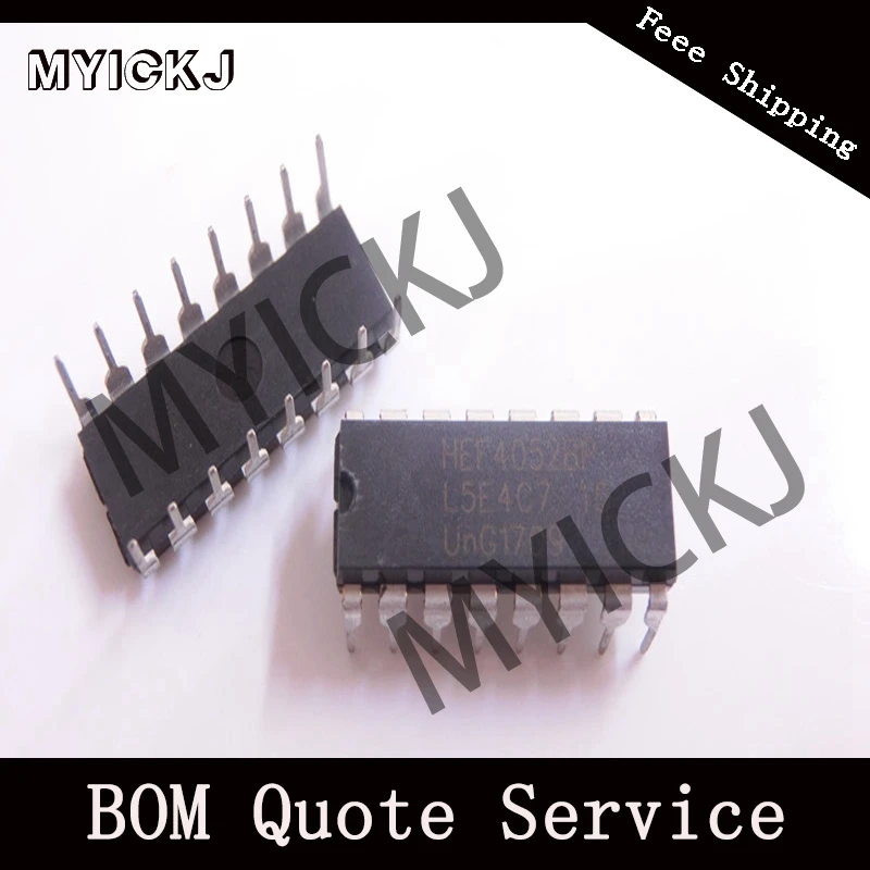 

5pcs HEF4052BP MUX/DEMUX DUAL 4X1 16DIP IC CHIP