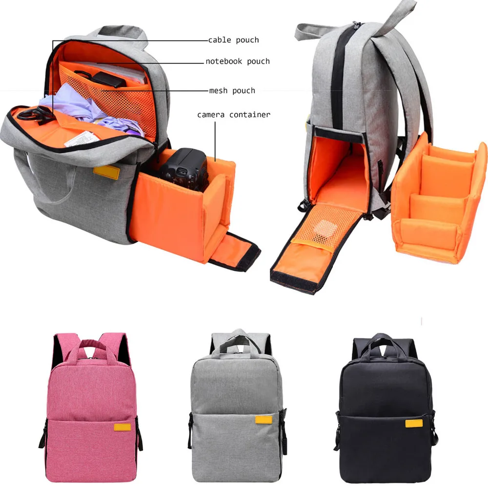 Рюкзак Besegad на плечо для фотокамеры универсальный чехол DSLR камеры Nikon Canon Sony Pentax|bag
