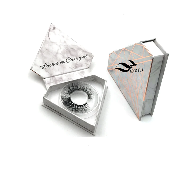

EYDILL Custom Logo Packaging Full Strip Lashes 100 pairs 3D Mink Lashes with 100pcs Private Label print box