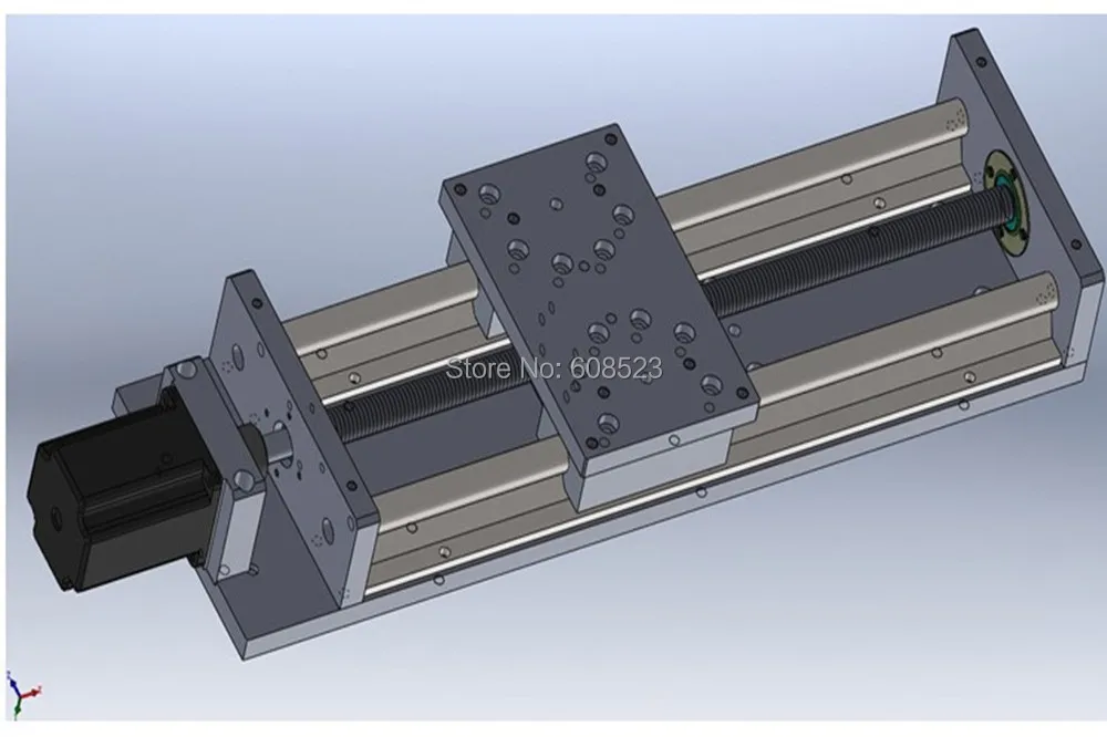 Раздвижной стол чпу Линейное движение линейная система скольжения путешествия длина 500 мм SFU1605 шариковый винт+ Nema23 шаговый двигатель