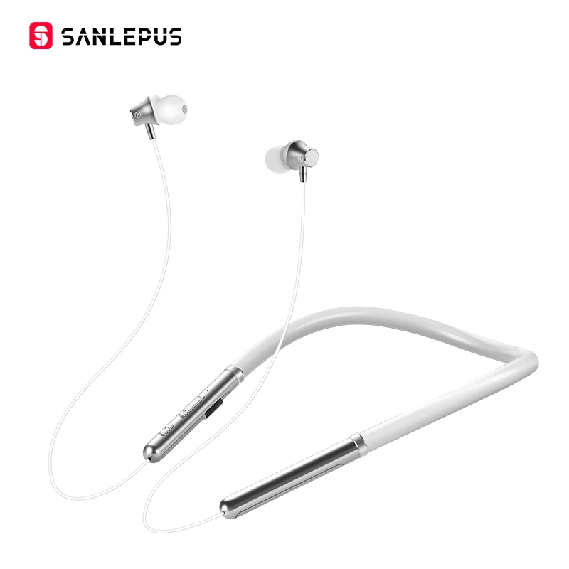 SANLEPUS, беспроводные Bluetooth наушники, спортивные наушники, Hi-Fi стерео наушники, Auriculares для телефонов, Xiaomi, iPhone, samsung - Цвет: Q30 white