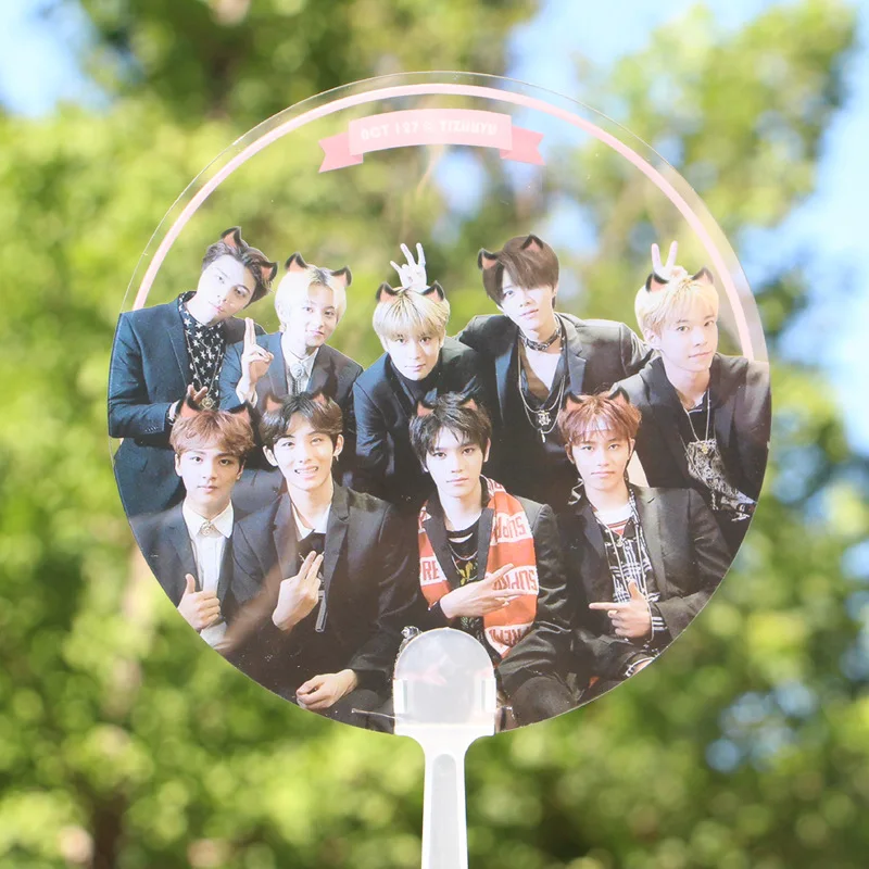 

[MYKPOP]NCT NCT127 Mimi Fan Transparent Fan K-POP Fan Gift SA18032912