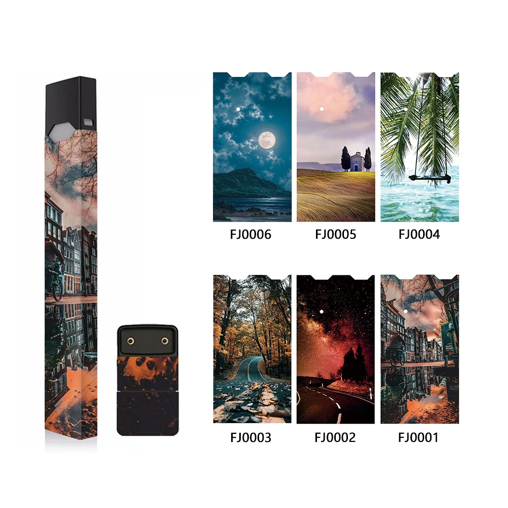 SHIODOKI 2 Pack Juul Skin Decal для Pax JUUL 2.5D технология ультра тонкая защитная наклейка для JUUL Wraps Cases-пейзаж