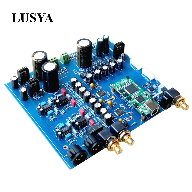 

Lusya Dual AK4497 DAC decoder amplifier AK4118 32bit 384K DSD DAC board DIY kit