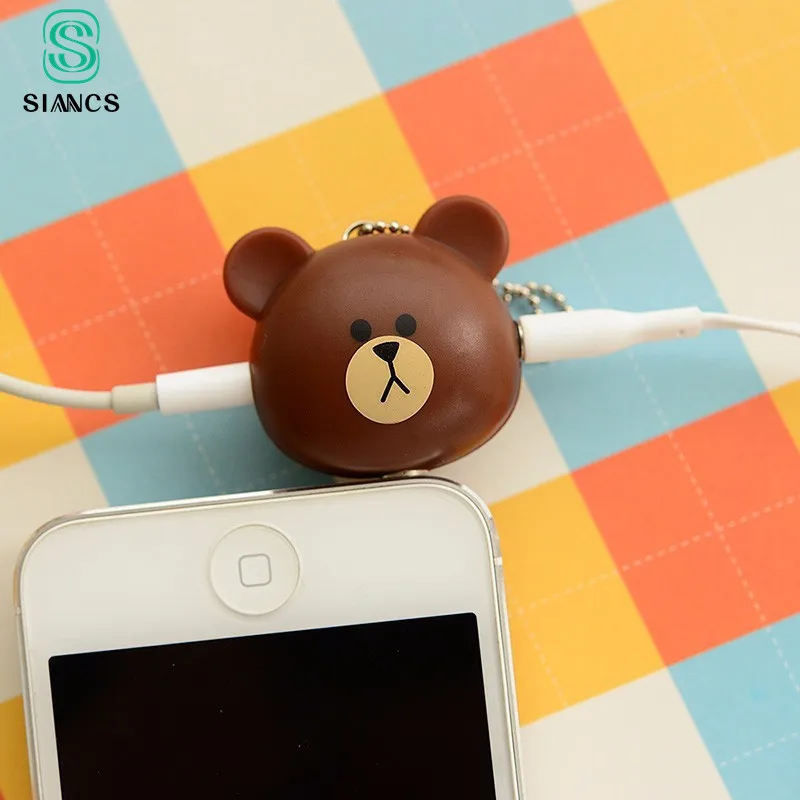 

SIANCS Mini Cute 3.5mm Double Jack Adapter to Earphone Connector for Samsung for iPhone 5 6 6s MP3 Player Splitter Adapter