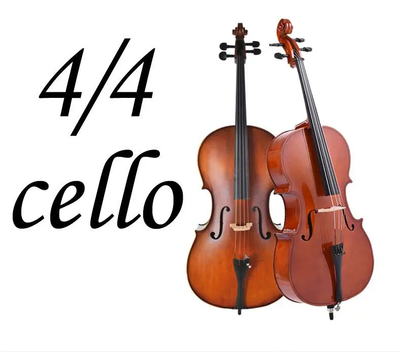 1/8 1/4 1/2 3/4 4/4, высокое качество клена делает Виолончель, настоящий твердый деревянный, для виолончели - Цвет: Four quarters cello
