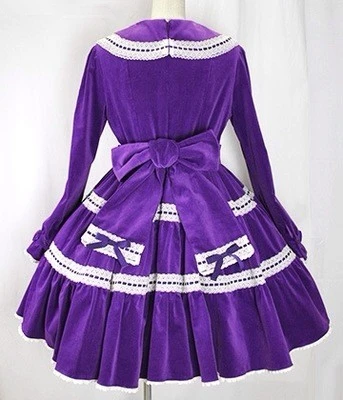 (LLT018) Lolita Dresses Long Sleeve Sweet Lolita Short Dress Ball Gown Fancy Prom Dress Halloween Party Masquerade Costume