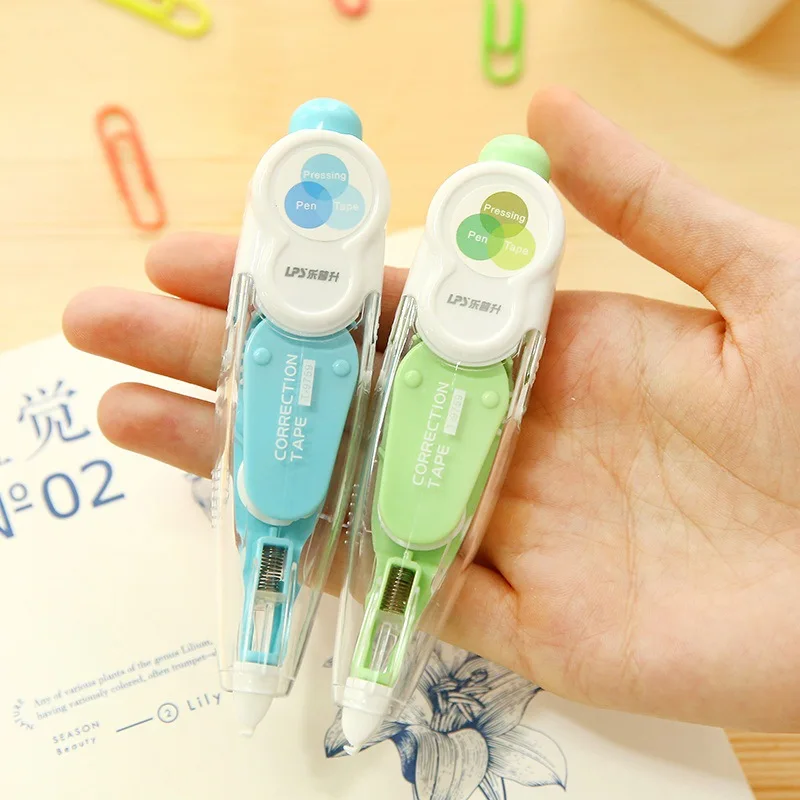 Cute Correct Correction Tape Pens Blue Green Korea Kids School Office