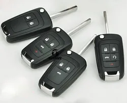 5PCS/Lot Folding Flip Remote Key Shell for Chevrolet Cruze Uncut HU100 Blade Car Key Blanks Case