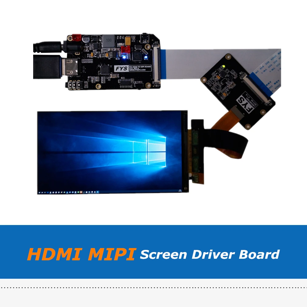 ЖК дисплей 5 дюйма 2K LS055R1SX03 с платой драйвера HDMI MIPI для SLA DLP 3D принтера/VR|display with