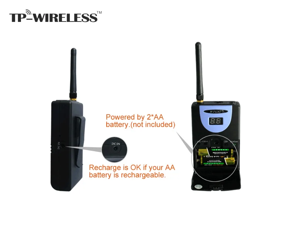 TP-wireless 2,4 ГГц аудио приемник беспроводная гарнитура микрофонная система идеально подходит для обучения, интервью, речи, конференции, церкви