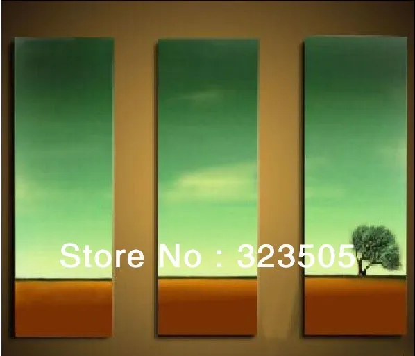 3 panel vertical canvas wall art cheap modern abstract art landscape