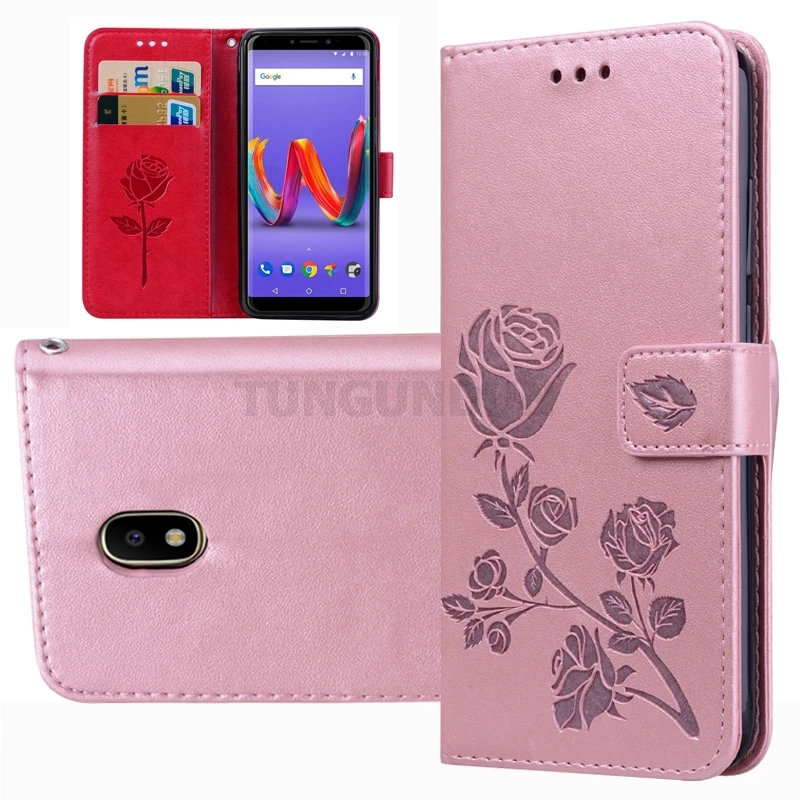 

Wiko Sunny3 Plus Case Protection Stand Style PU Leather Flip Silicone Back Cover For Wiko Sunny 3 Plus Phone Wallet Capa 5.45"