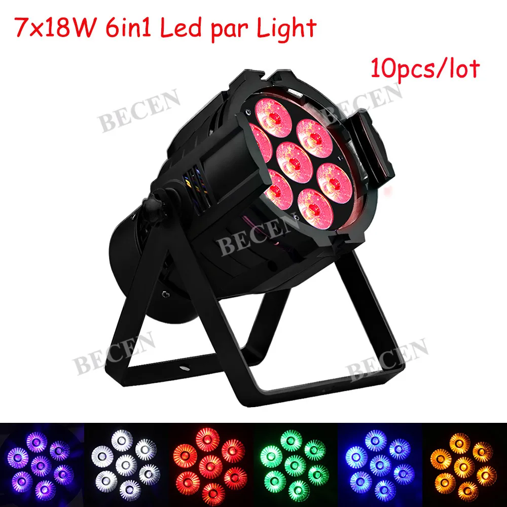 

7x18w 6in1 MINI Led Par light dj LED Par Can Stage light 10pcs Ship from US