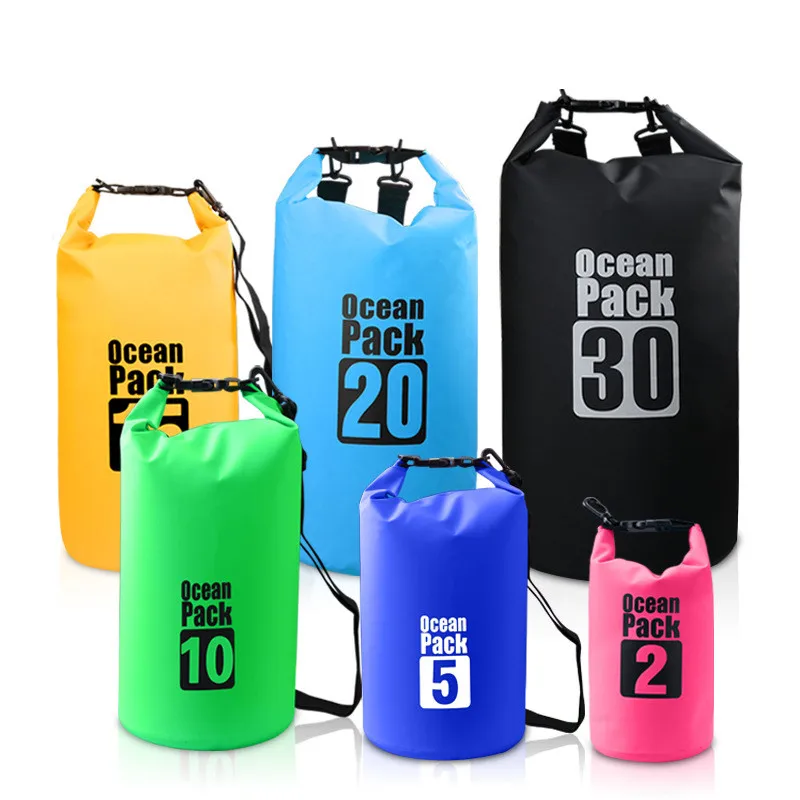 

5L 15L 30L High Quality Outdoor Waterproof Bags Ultralight Camping Hiking Dry Organizers Drifting Kayaking Swimming Bags