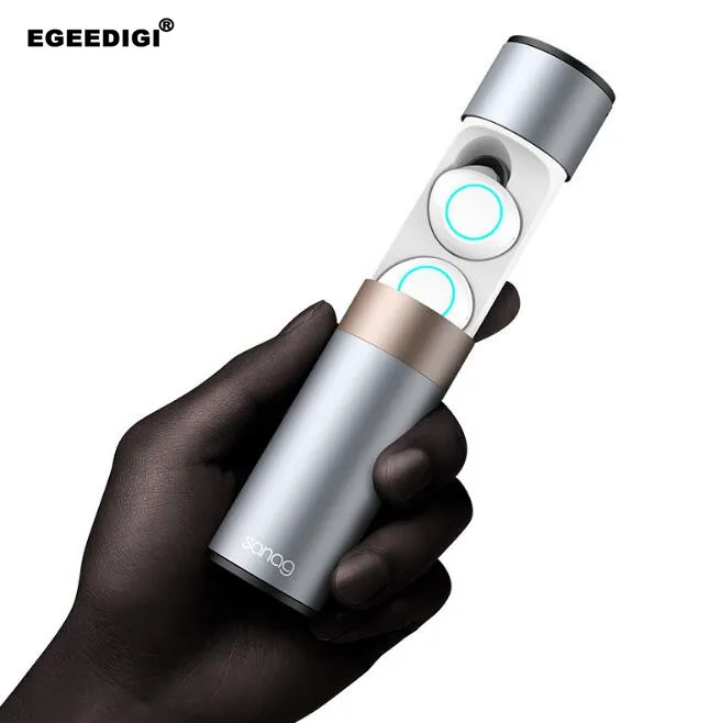 

2019 Egeedigi Sanag J1 In-Ear IPX7 Waterproof Bluetooth 5.0 Headset Wireless Earphone Stereo Auriculares With HD Mic Dual Earbud