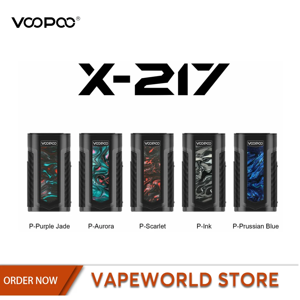 Оригинальный боксмод VOOPOO X217 217 Вт вейп-Мод US GENE чип на аккумуляторах 18650 20700 21700