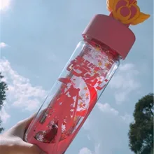 Аниме Сейлор Мун кризис Лунная бутылочка волшебная палочка двойной портативный путешествия стакана воды кружка мультфильм печатных Tsukino Усаги