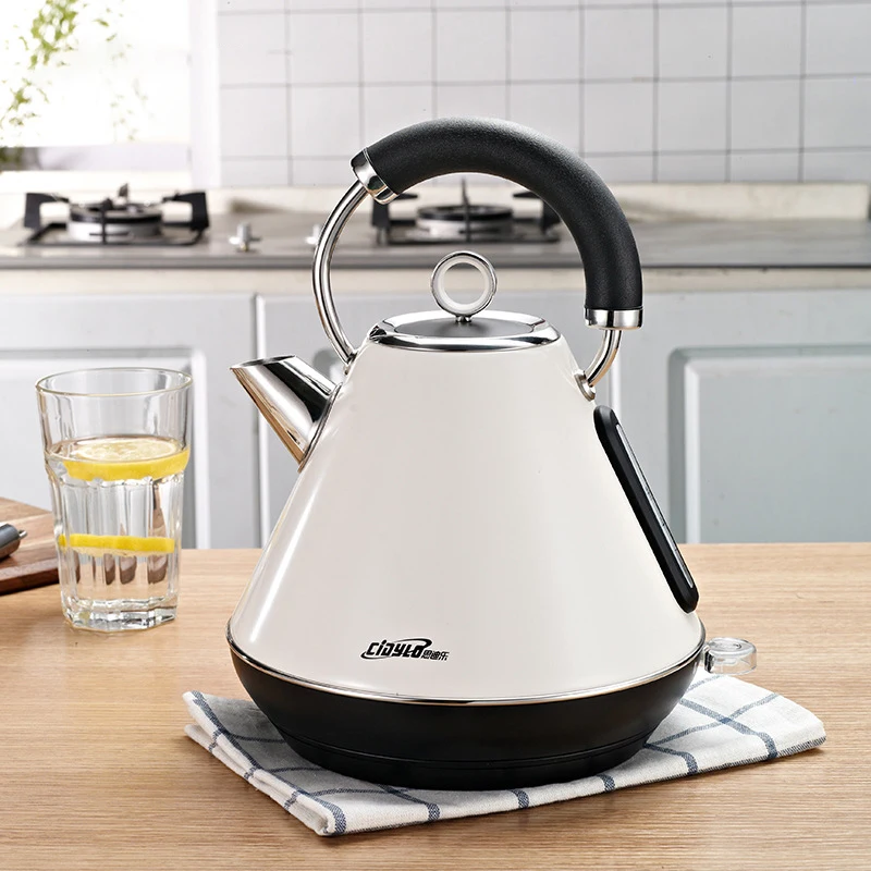 

2019 220V Electric Water Kettle 304 stainless steel Household Water Kettle Auto Power-off Protection Handheld Water Heating 1.8L