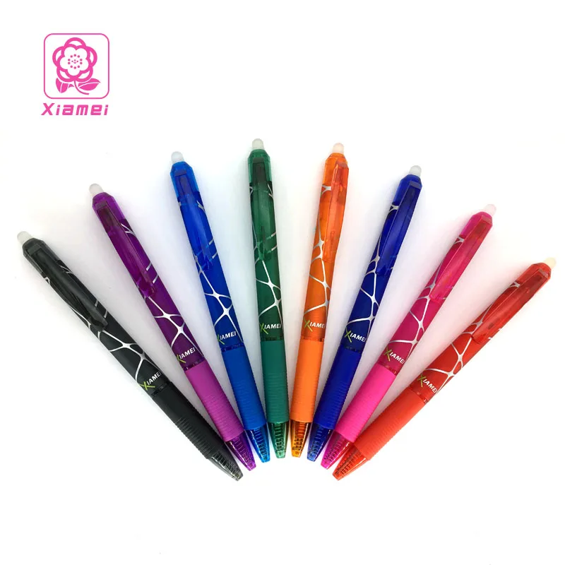 

Xiamei Stationery Store 1 Pcs Pressing Plastic Erasable Gel Pen 0.5mm Writing Point Student Gel Ink Pen Chancery School Supplies
