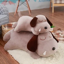 2 размера Мультяшные животные плюшевые подушки креативная задняя подушка кукла диван украшение мягкая набивная Лежащая собака Детские игрушки для сна Новинка
