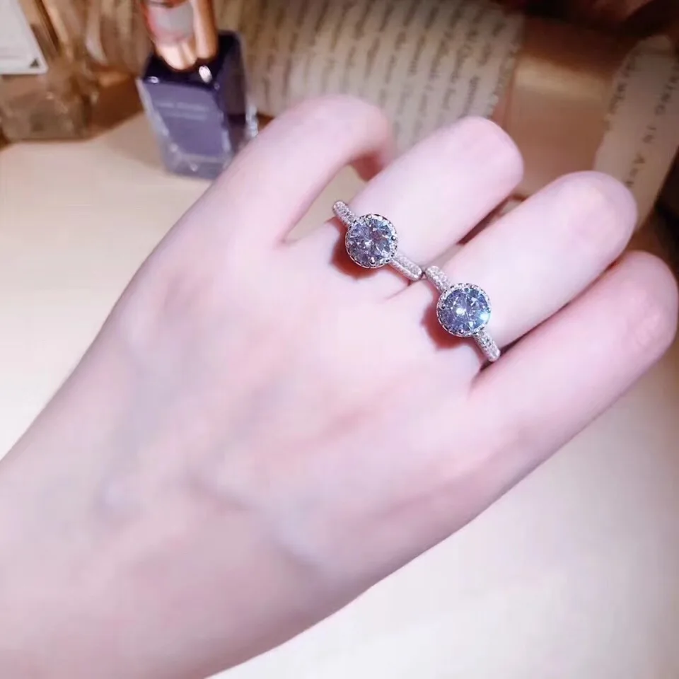 

TSHOU137 S925 sterling silver mermaid tear necklace female Korean version mermaid foam clavicle chain ring set