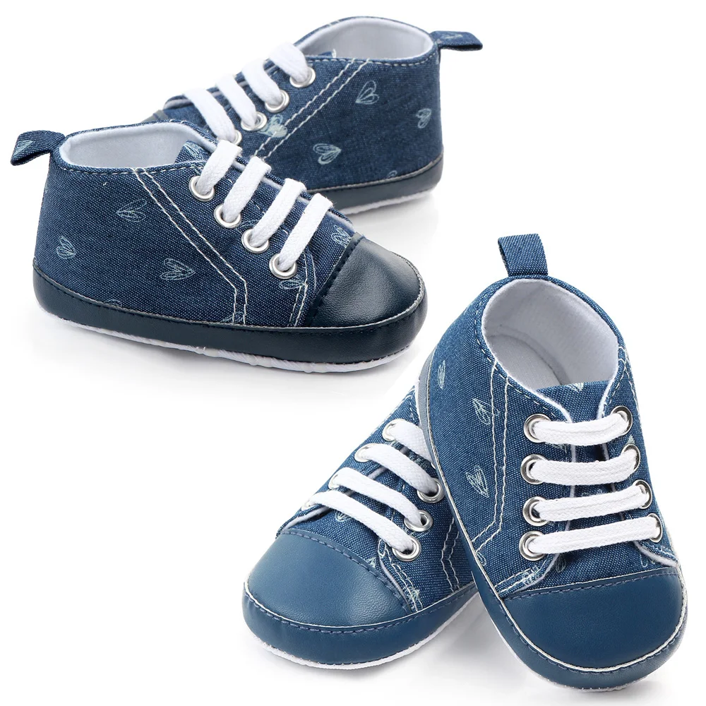 

2019 Baby Shoes Newborn First Step Walking Prewalker Babies Infant Canvas Shoe For Bew Born Babys Girls Boy Shoes