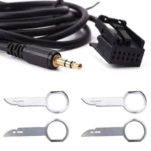 Top Selling! 6000CD AUX Input Lead Adapter Cable 3.5mm For Ford With Four Removal Keys 2016 New Hot