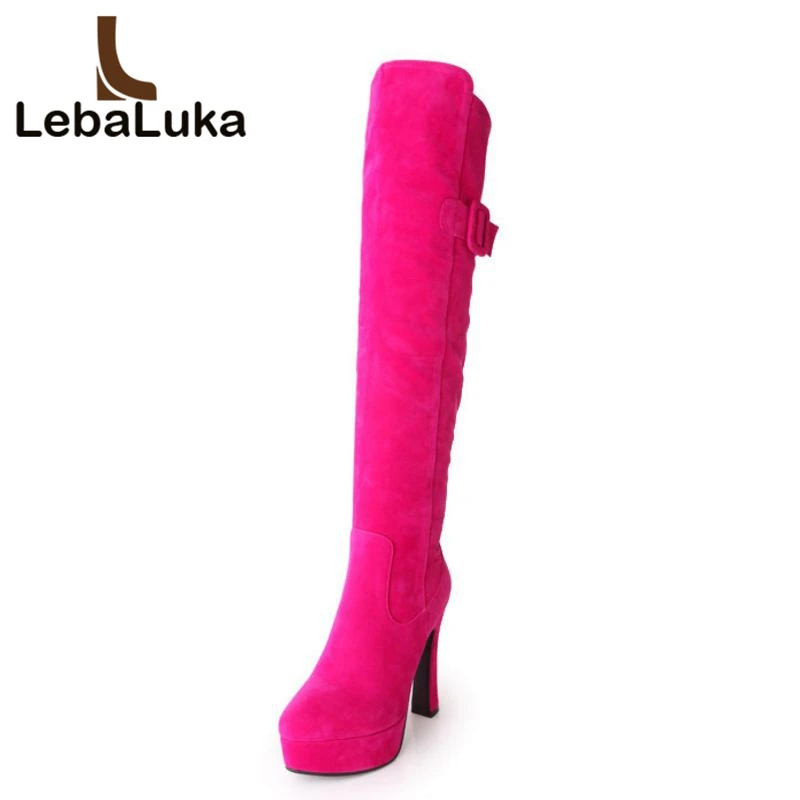 

Tuyoki Women Shoes Women Boots Overknee Boots Zipper Plush Inside Super Warm Trend Fashion Party Winter Footwear Size 32-43