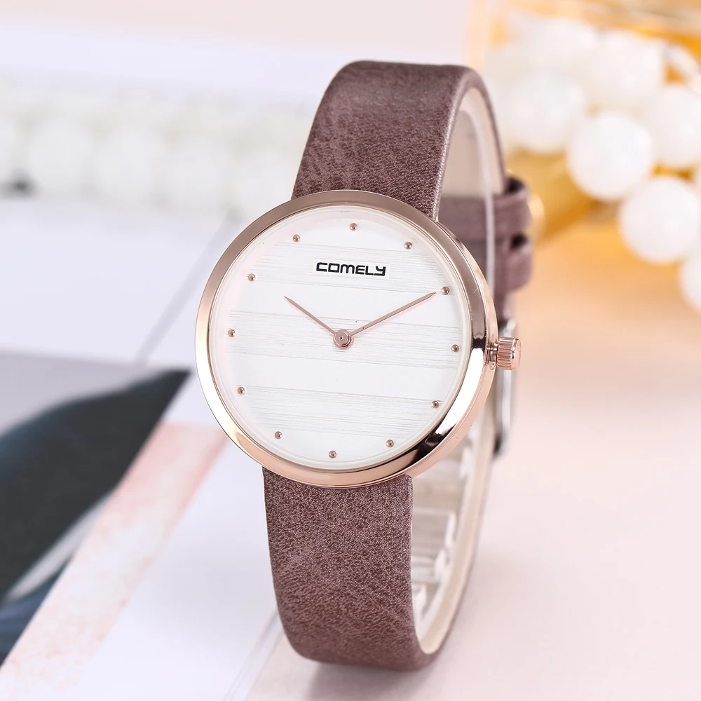 

Sloggi Personality Japan movement reloj mujer Casual Watch Leather high quality Quartz Dress Women Watch Couples Wristwatch