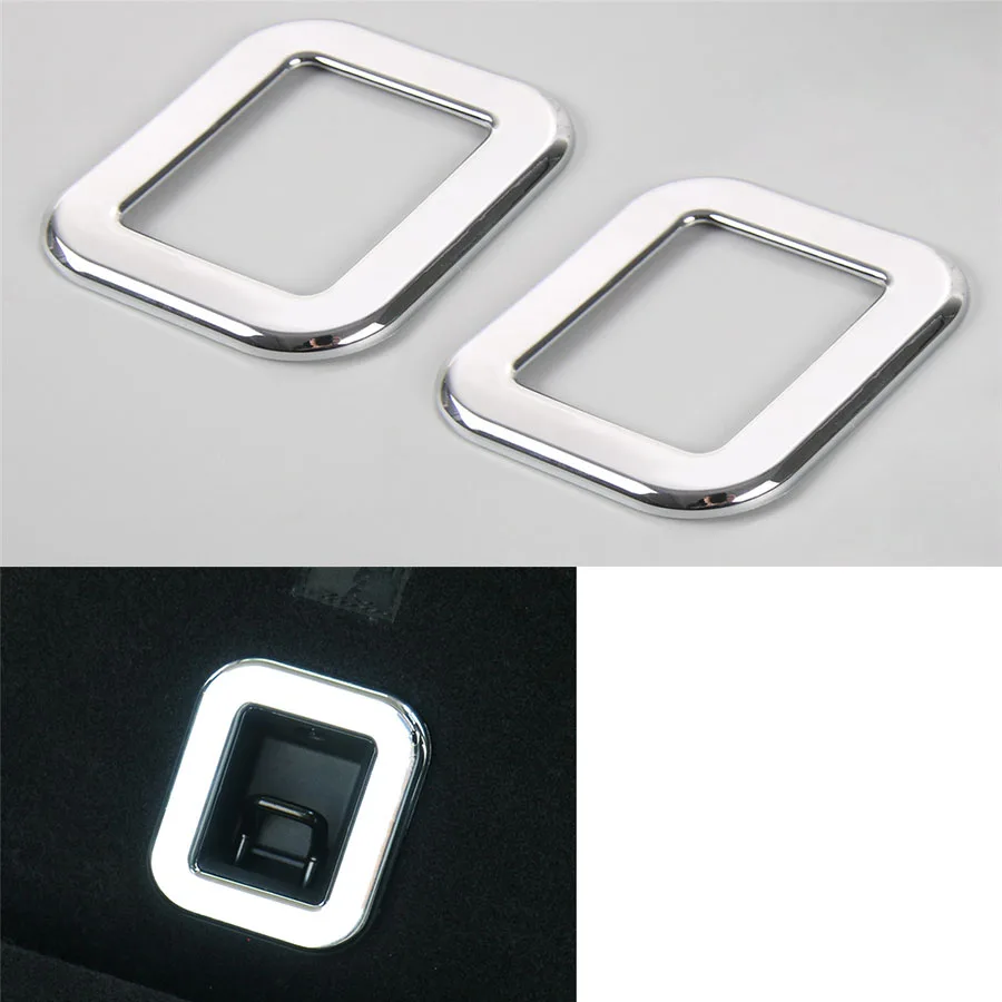 

2pc/Set ABS Interior Car Rear Trunk Buckle Hook Hanger Cargo Trim Decorative Frame Covers For Jeep Compass 2017+ Car Styling