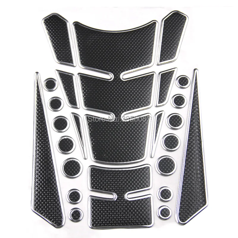 Tank Pad Tank Protector Motorcycle Carbon Look Black Gold Universal Special