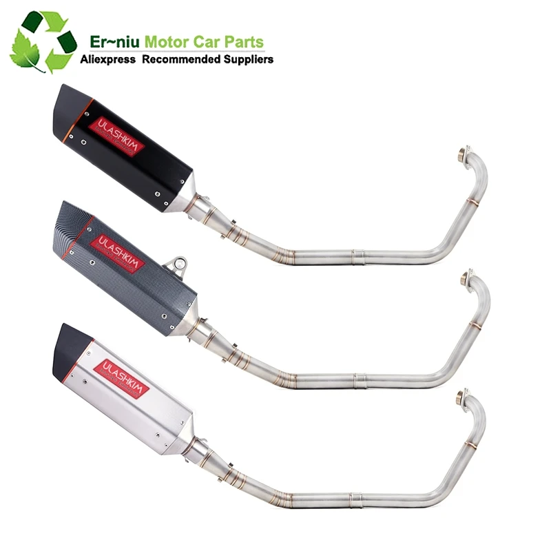 

R15 YZF-R15 MT15 Motorcycle Full System Exhaust Muffler Escape Modified Link Pipe Slip-On For yamaha R15 2008-2017