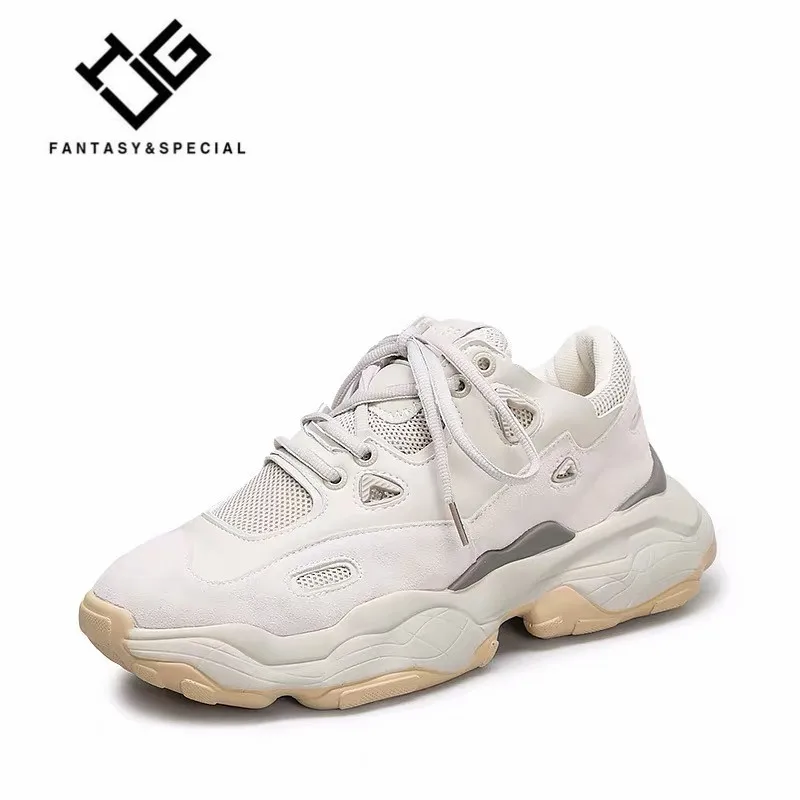 

IGU Dad Shoes Women Casual Sneaker Shoes Fashion Lace-up Tenis Feminino Men Women Lovers Creeper Chunky Shoes Platform 41 42 43