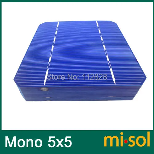 

10pcs/lot of Mono Solar Cell 5x5 2.8w, GRADE A, monocrystalline cell, DIY solar