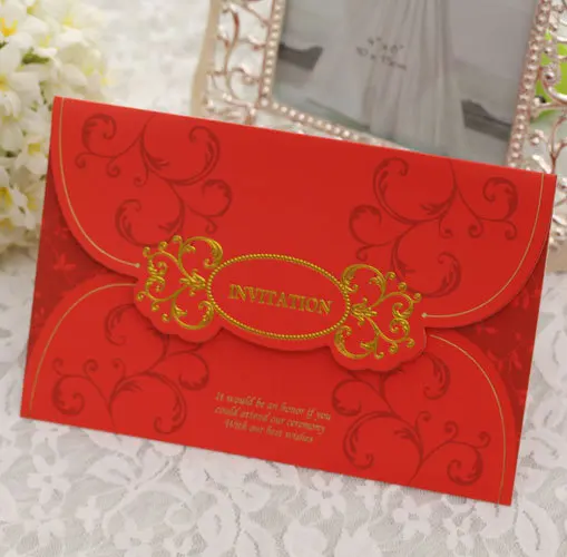 Classic Chinese Wedding Invitations Set Of 50 Printable And